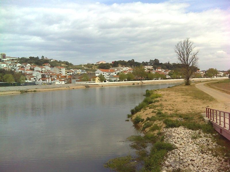 Vista de Coruche, do rio Sorraia