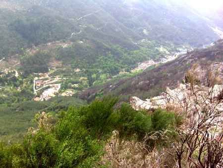 Paisagem sobre a vila do Gerês