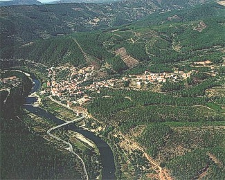 Foto aérea de Dornelas do Zêzere