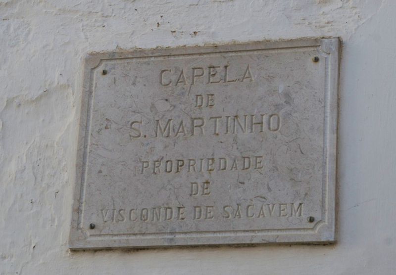 Capela de S.Martinho - placa