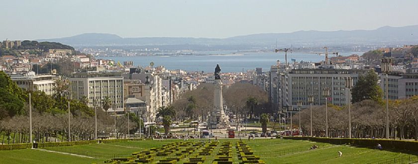 Vista sobre Lisboa do Parque Eduardo VII
