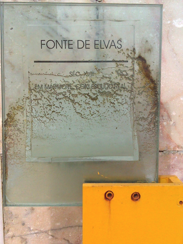 Fonte de Elvas - Placa