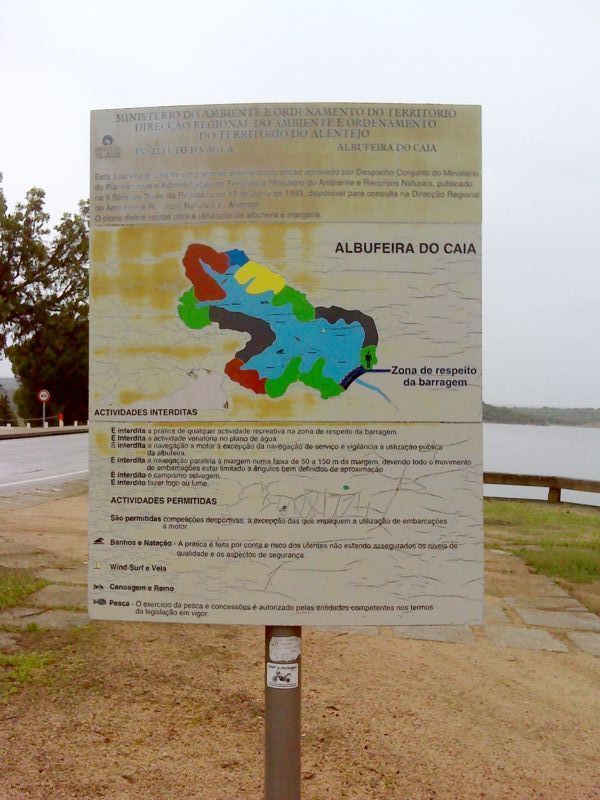 Barragem do rio Caia - cartaz