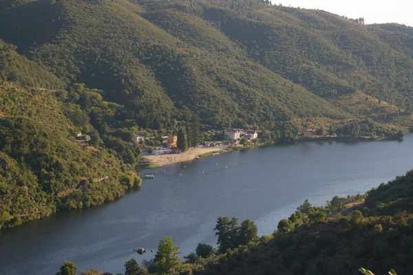 Paisagem sobre o Rio Tejo