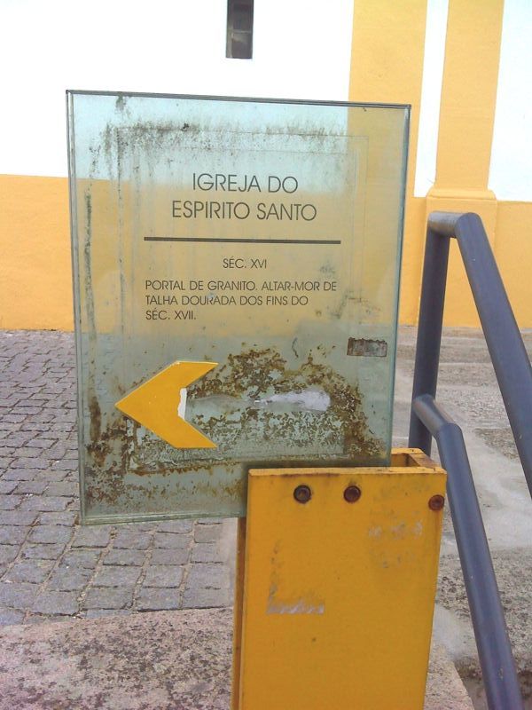 Igreja do Espírito Santo - placa