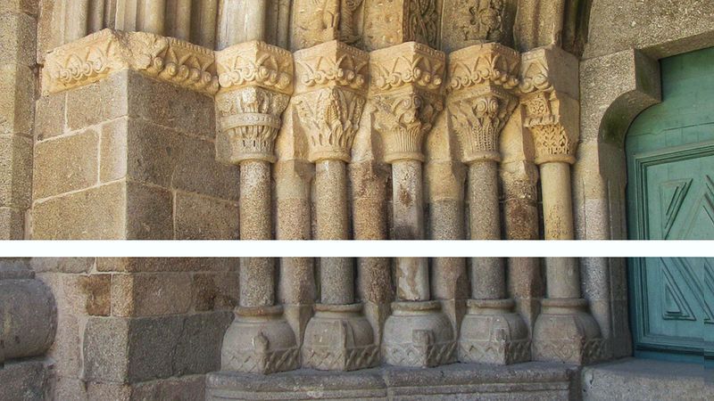 Portal esquerda - pormenor