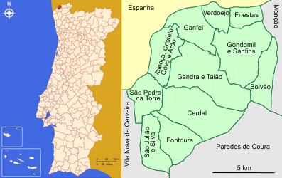 Valença Do Minho Mapa | Mapa Valença Do Minho Mapa | Mapa