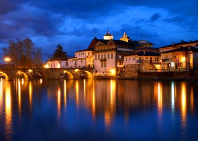 Ponte de Chaves à noite