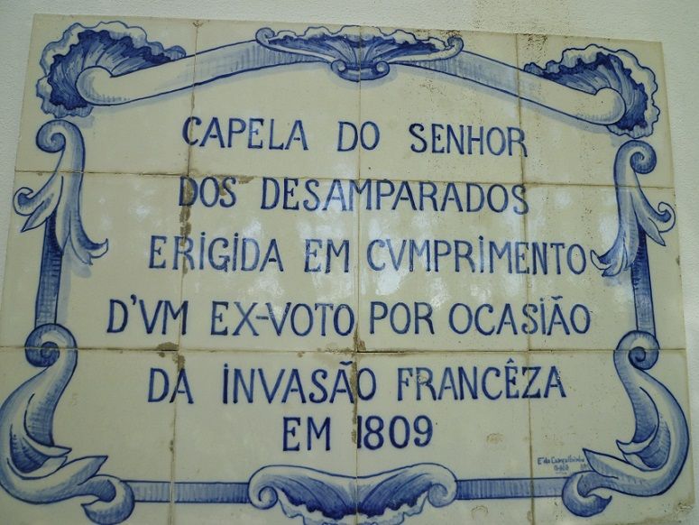 Capela do Senhor dos Desamparados - placa