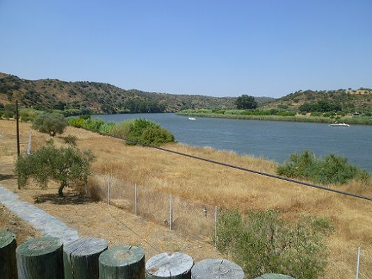 Vista panorâmica do rio Guadiana