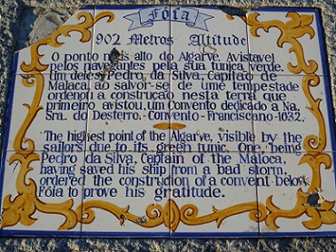 Painel do Miradouro de Fóia