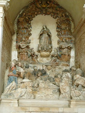 Mosteiro de Alcobaça - Retábulo da morte de S. Bernardo Mosteiro de Alcobaça - Retábulo da morte de S. Bernardo