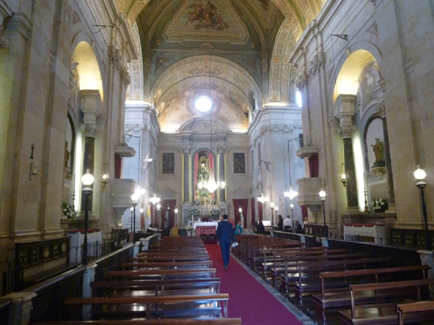 Igreja de Santa Quitéria - interior - altar-mor Igreja de Santa Quitéria - interior - altar-mor