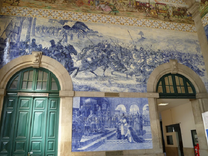 Painel de Azulejos na Estação de São Bento