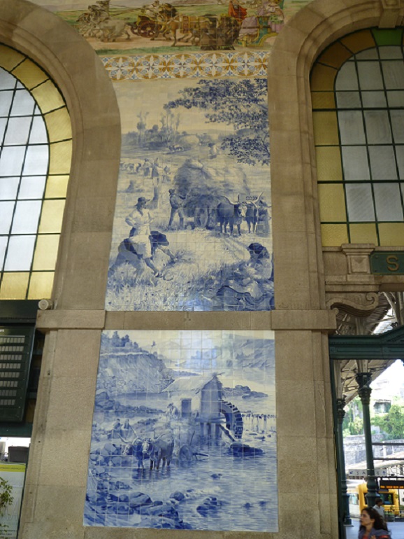 Painel de Azulejos na Estação de São Bento