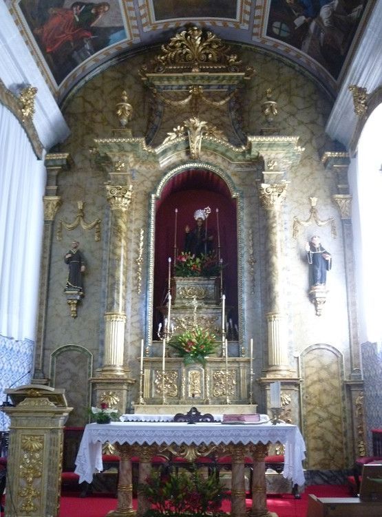 Capela de São Bento - altar-mor Capela de São Bento - foto de pormenor do altar-mor