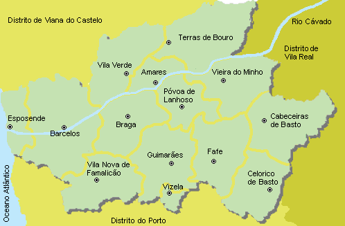 Braga - Mapa
