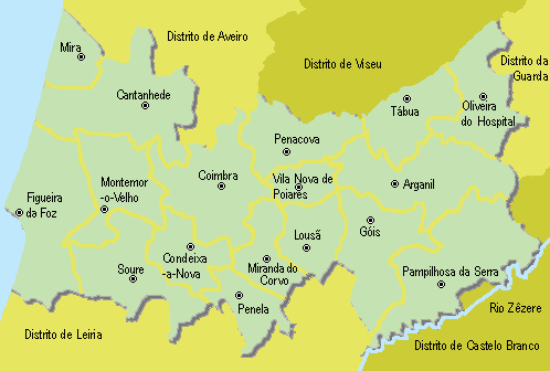 Coimbra - Mapa