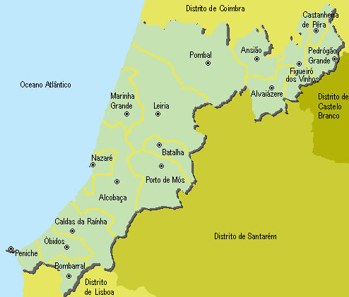 Leiria - Mapa