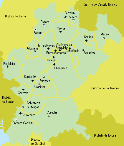 Santarém - Mapa