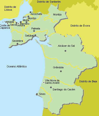 Setúbal - Mapa