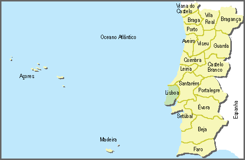 Mapas de Portugal, Mapa de Lisboa